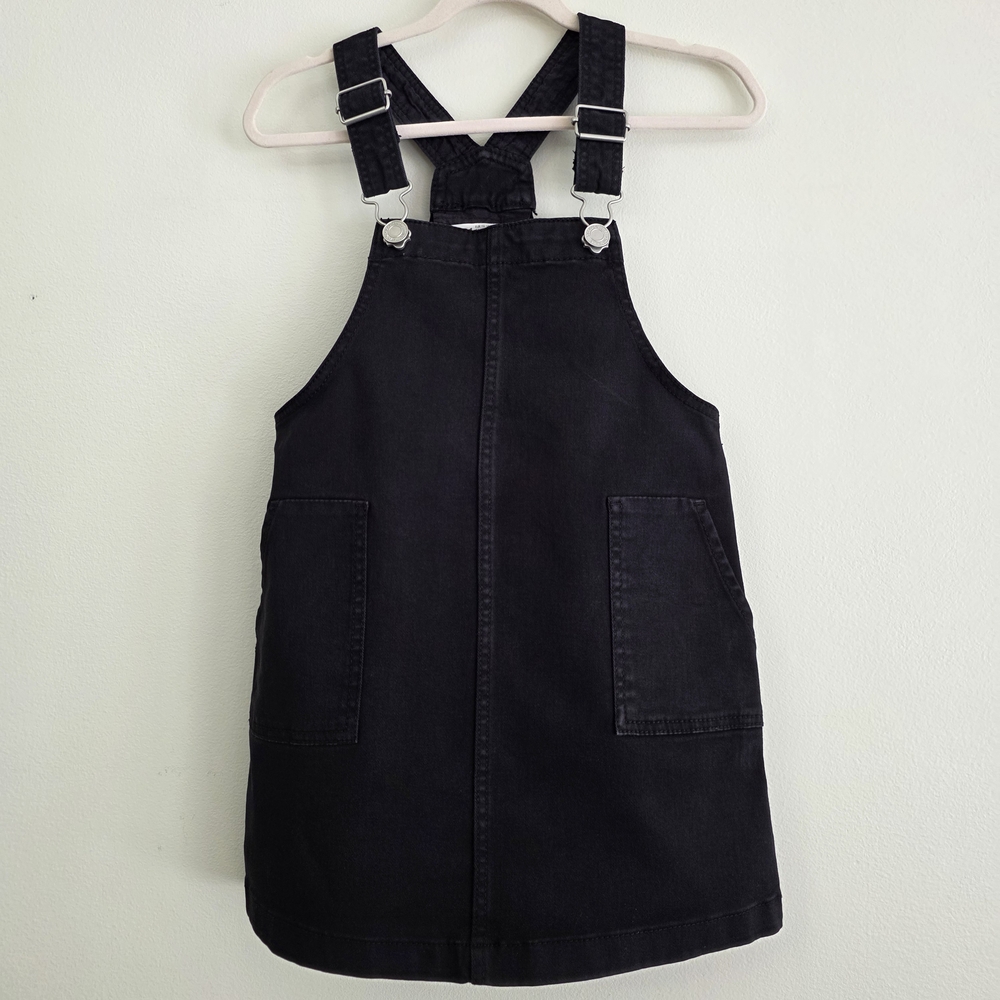 H&M Black Denim Kids Pinafore Dress